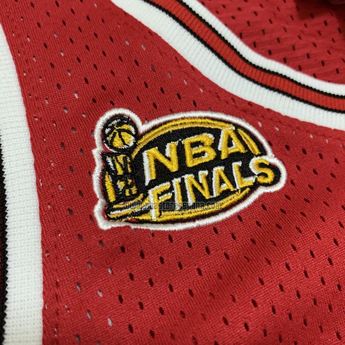 Camiseta Chicago Bulls Michael Jordan NO 23 1997-98 NBA Finals Mitchell & Ness Rojo